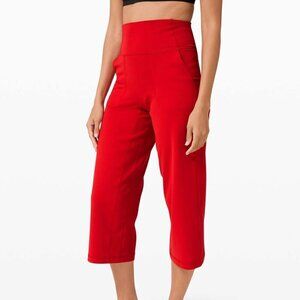 Lululemon Align Wide Leg Crop 23" - 4 Dark Red